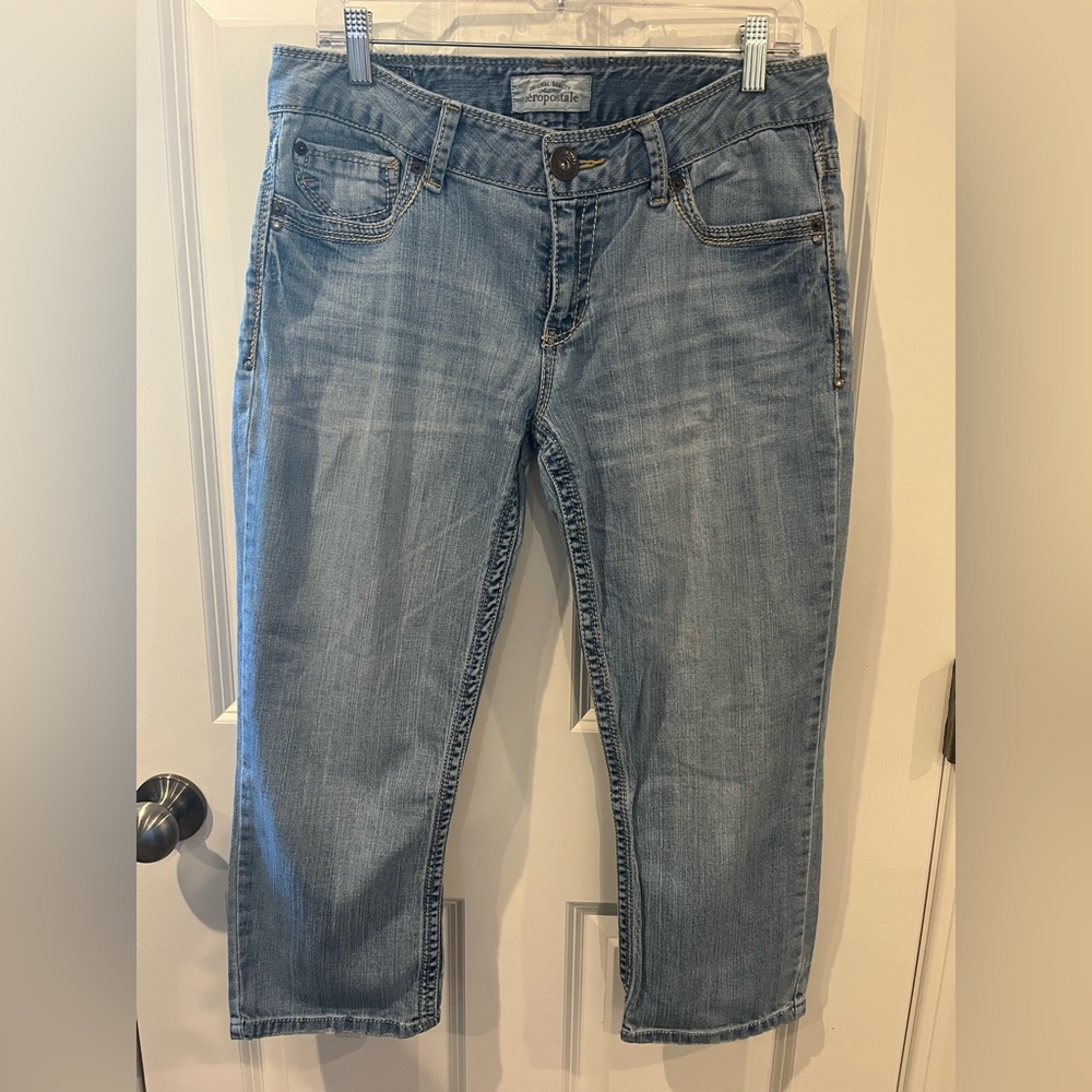 Aeropostale Blue Jean Capris Size 11/12